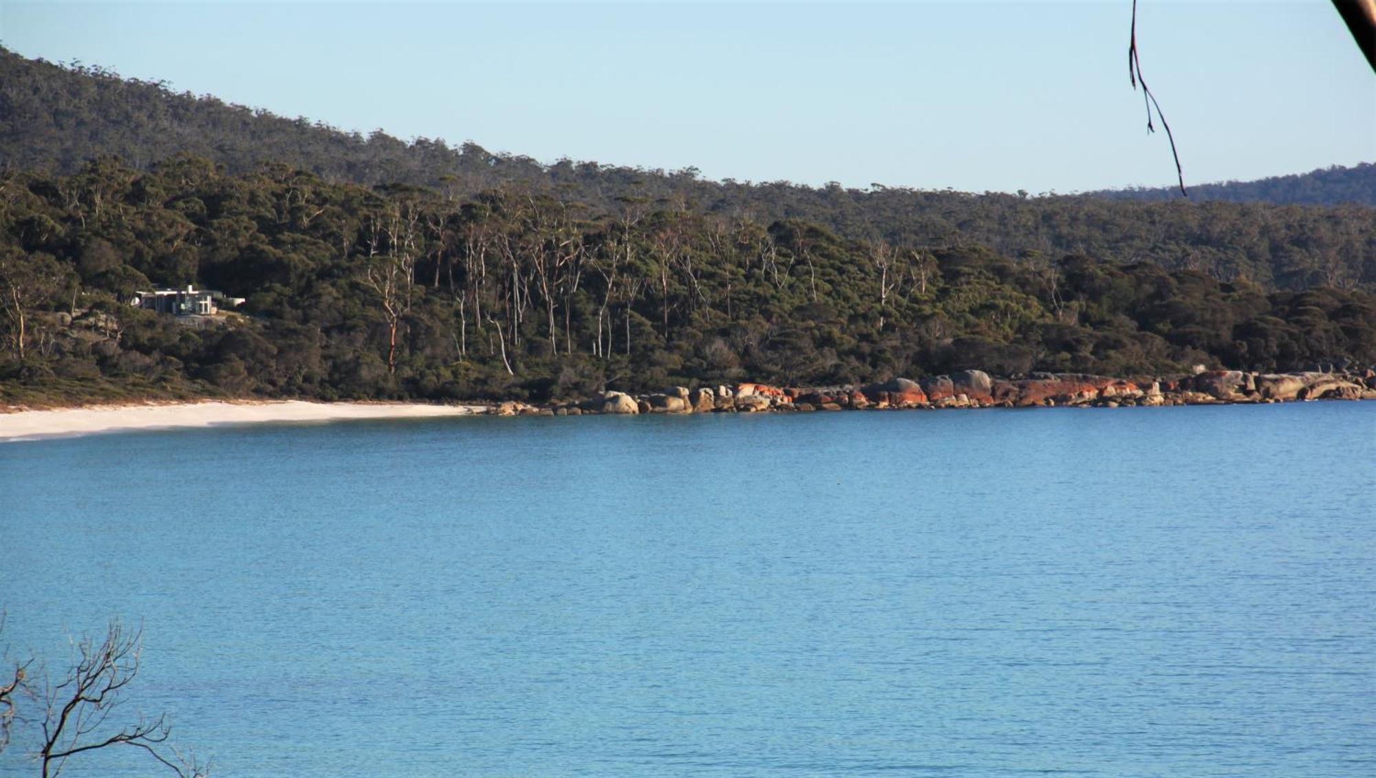 Kingfisher Cottage Beachfront At The Binalong Bay Exterior photo